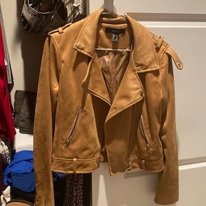 Faux suede Moto Jacket